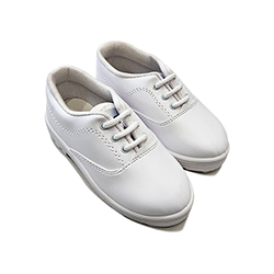 Lace White School Shoes